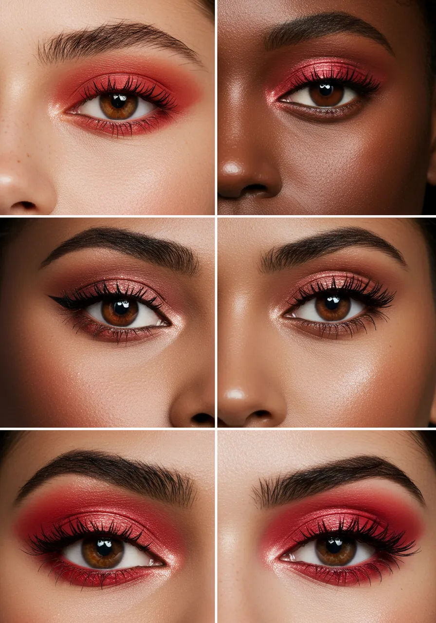 6 Red Eye Makeup Ideas to Boldly Elevate Your Look